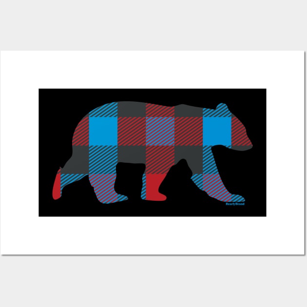 Bright Flannel Vintage Bear for Gay Bears and Admirers | BearlyBrand Wall Art by The Bearly Brand